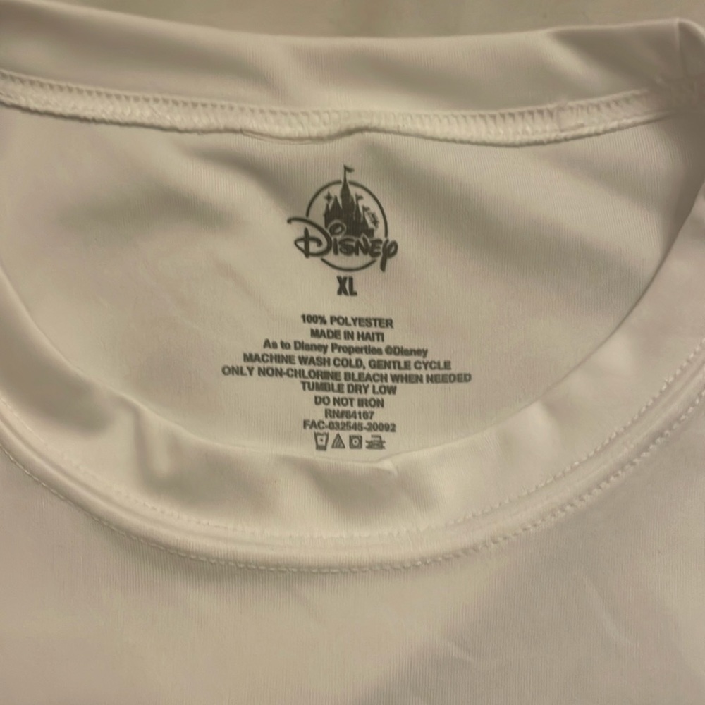 Disney men’s xl long sleeve white shirt